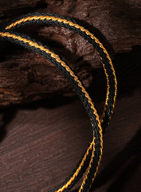 藏式吊坠绳民族风手搓棉线编绳项链佛牌唐卡挂坠绳子男女毛衣链