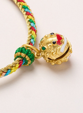 一步一响端午节五彩绳手链脚链