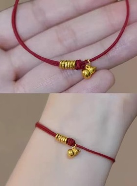 「葫芦盘缠」葫芦盘缠手绳福禄手工编织手链本命年好运红绳送礼物