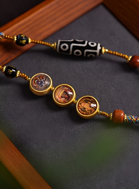 藏式吊坠项链绳纯手工手搓棉编绳唐卡文玩挂件绳子挂绳调节锁骨绳