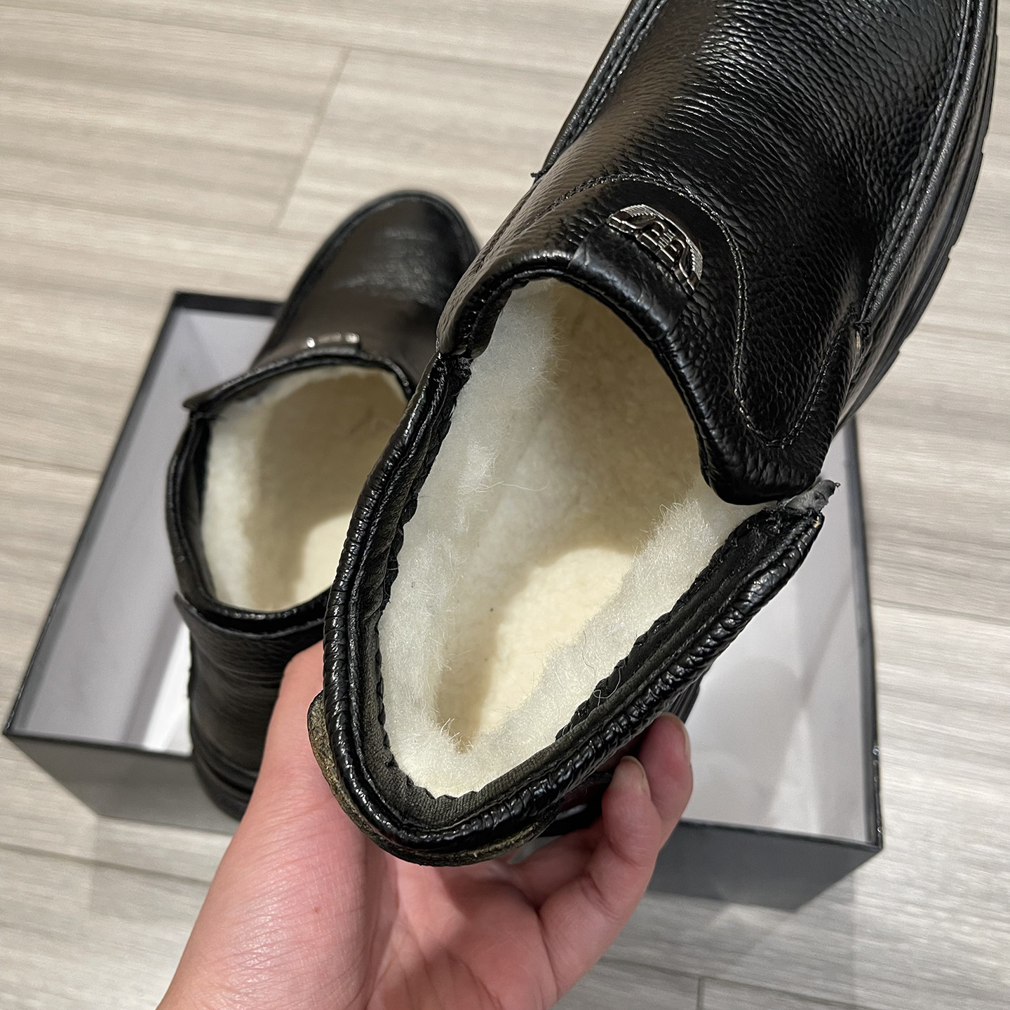 加厚羊绒毛混纺！头层牛皮！中老年棉鞋冬季套脚加绒真皮休闲皮鞋,淘宝优惠券,粉丝福利购,淘宝优惠卷