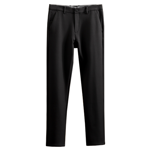 海e柜男装 六维弹力！顺滑易打理保暖抗皱商务黑色休闲裤秋冬厚款 - 图3