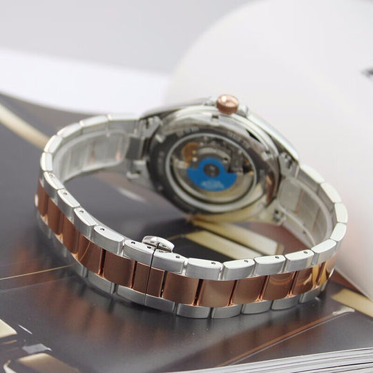 Enicar英纳格手表男蓝牌系列间金商务自动机械腕表168/50/355GKA