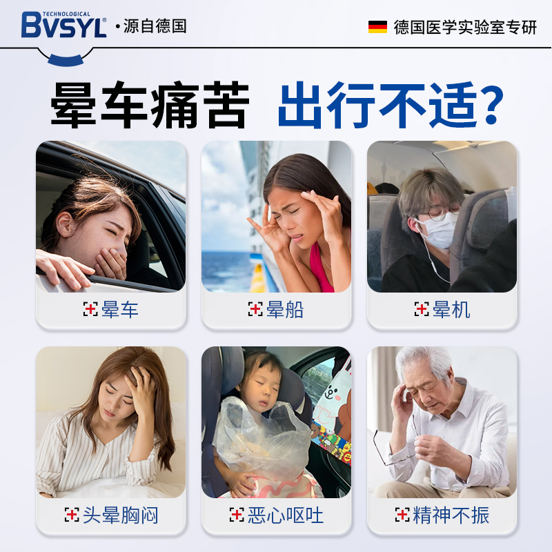 晕车贴晕车晕船贴防呕吐必晕机备神器膏成人耳后儿童专用官方正品 - 图0