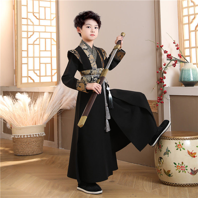 2021新款儿童秋冬男童古装唐装汉服 汐沚民族服装/舞台装