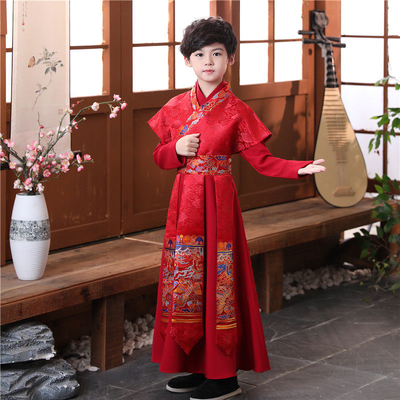 2021年儿童男童国学公子侠客汉服 汐沚民族服装/舞台装