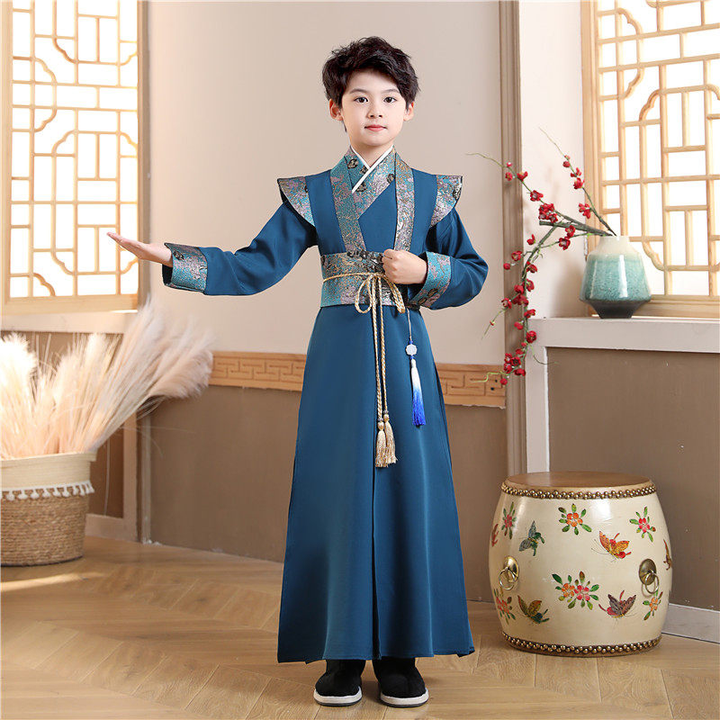 2021新款儿童秋冬男童古装唐装汉服 汐沚民族服装/舞台装