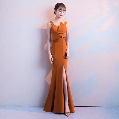 Вечернее платье, сексуальная длинная юбка, коллекция 2023, городской стиль, яркий броский стиль, крой «рыбий хвост», изысканный стиль