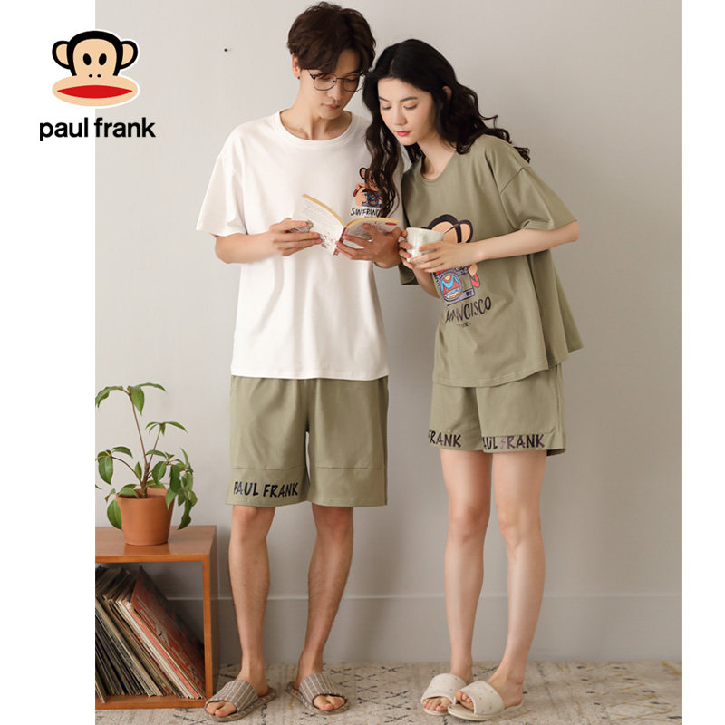 大嘴猴情侣夏纯棉网红可爱学生睡衣 希芙诗睡衣/家居服套装