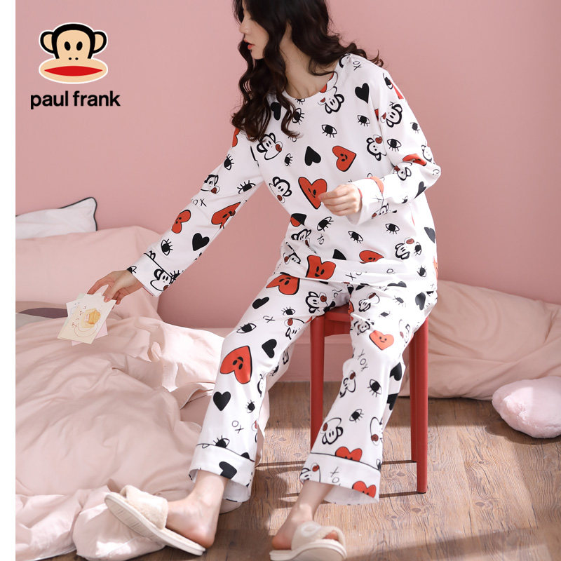 大嘴猴春秋季纯棉长袖卡通网红睡衣 希芙诗睡衣/家居服套装