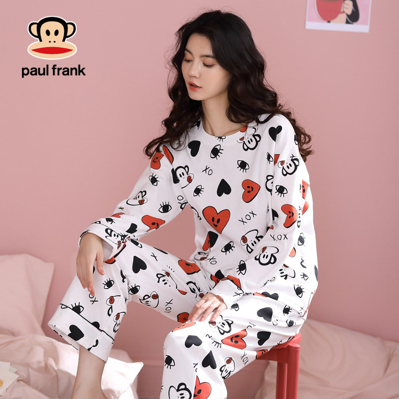 大嘴猴春秋季纯棉长袖卡通网红睡衣 希芙诗睡衣/家居服套装
