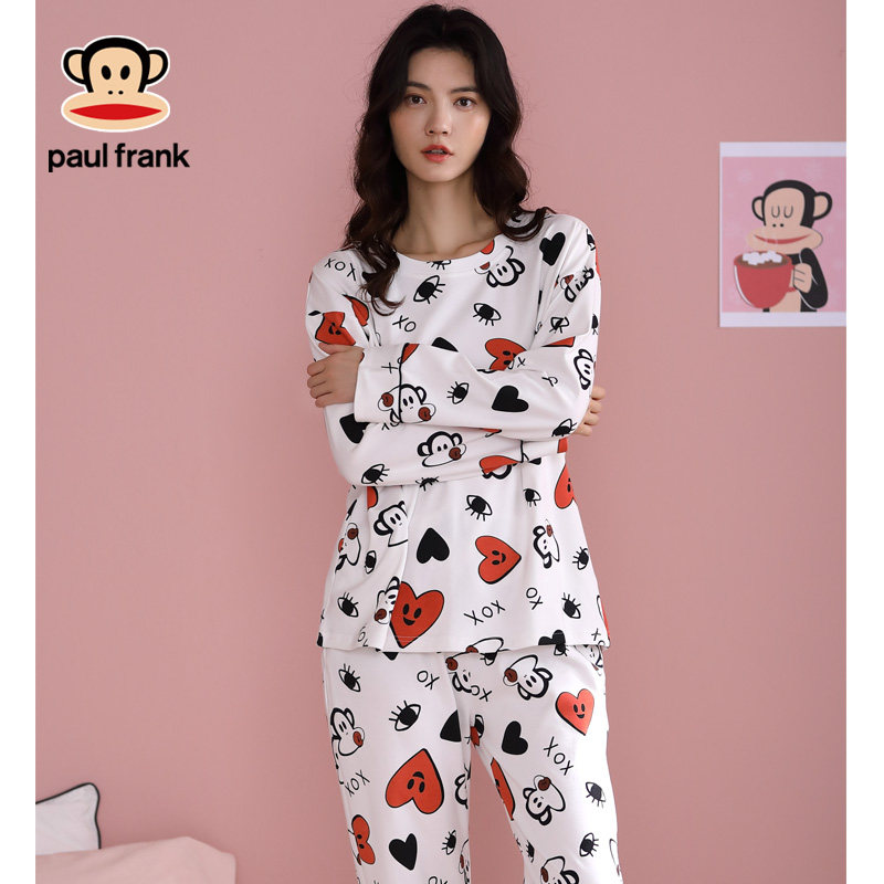 大嘴猴春秋季纯棉长袖卡通网红睡衣 希芙诗睡衣/家居服套装
