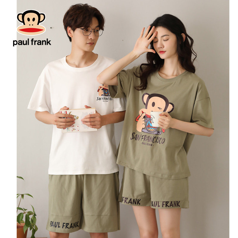 大嘴猴情侣夏纯棉网红可爱学生睡衣 希芙诗睡衣/家居服套装