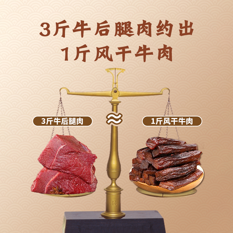 康新牧场风干牛肉原味独立包装便携零食嚼劲十足牛肉干解馋小零食