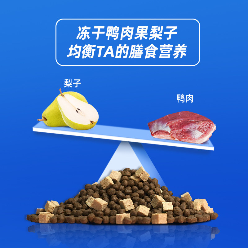 【囤货装】豆柴鸭肉梨狗粮全价通用成幼犬泰迪比熊冻干粮,淘宝优惠券,粉丝福利购,淘宝优惠卷
