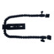 Double-head light stand, SLR camera compatible with Shuangfeiyan flash, universal hot shoe mount, bendable and versatile macro stand