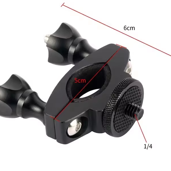 Sports camera bracket Bicycle camera cycling aluminum alloy gimbal accessories motorcycle recorder fixed bracket