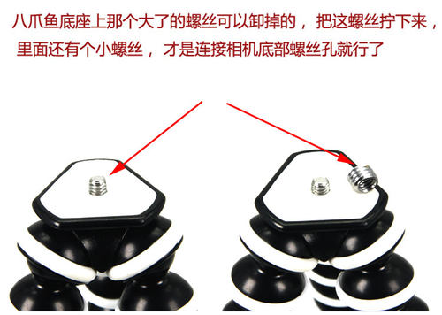 大号八爪鱼三脚架 便携单反章鱼架 手机卡片机微单相机架直播支架 - 图2