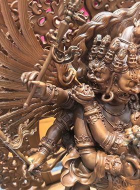 马头明王/马头金刚/旦真/旦增28cm紫铜佛像摆件（最后3尊绝版）