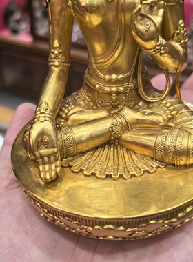 白度母/白度姆/度母/卓玛/扎那巴扎尔度母15cm金铜佛像佛堂摆件