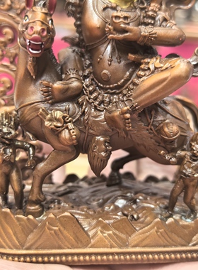 吉祥天母/班丹拉姆/吉祥天女/拉姆/12cm紫铜佛像梵天佛堂供奉摆件