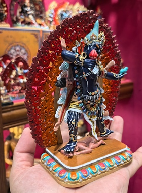 一髻佛母/一髻母/阿松玛/一发母/独发母/15cm红铜/惹呼拉/三根本