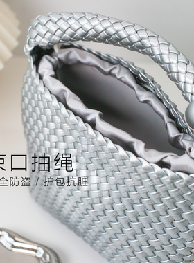 绸缎光泽内衬袋束口袋钩织包内胆