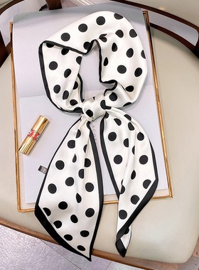 女百搭小长条丝巾项链围巾春秋冬