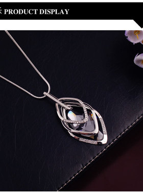 长款脖子挂坠时尚风衣服配饰