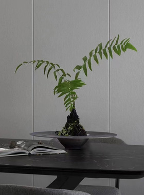 欧式轻奢高档圆形碗花器摆件