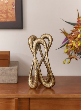 印度进口铝制复古做旧银色花瓣造型几何抽象雕塑摆件样板间装饰品