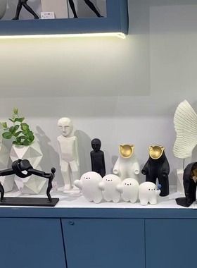 抽象人物表情雕塑摆件艺术装饰品