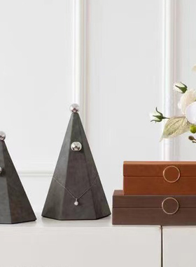 现代简约样板房衣帽间首饰盒摆件