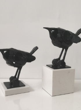 简约新中式抽象人物动物装饰品