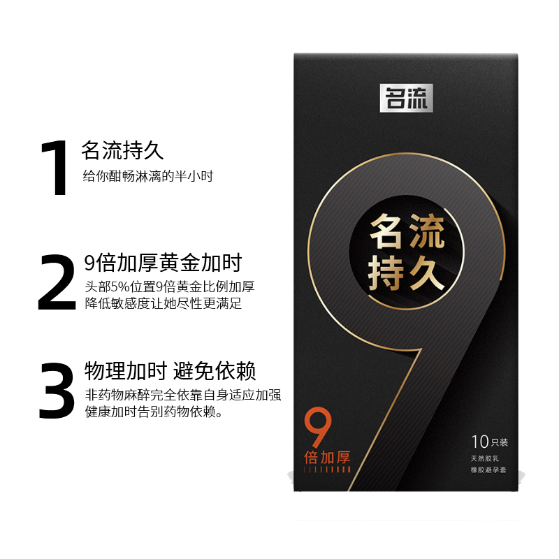 名流超厚60mm加厚型40延时避孕套 我闺礼成人用品避孕套