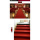One-time opening entrance wedding large area red carpet