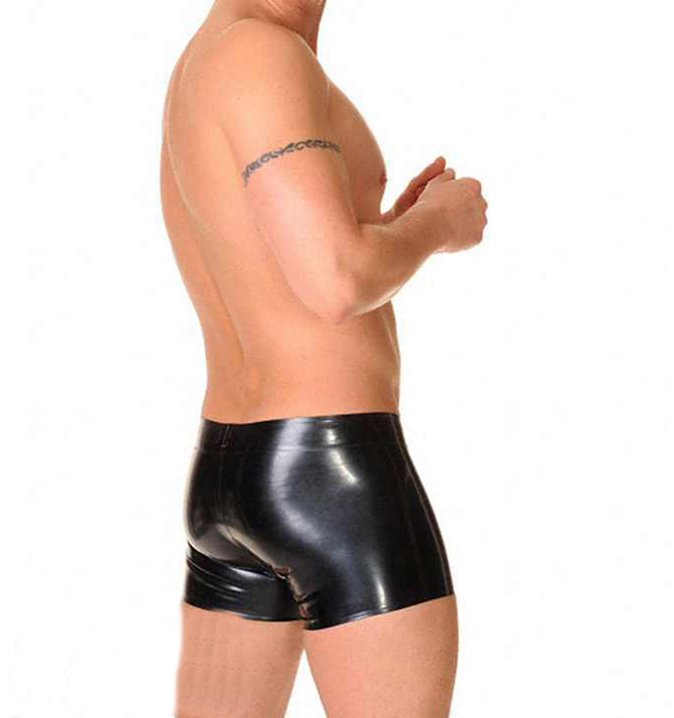 男性感乳胶平角裤 乳胶内裤 紧身 高弹力 包邮 latex pants,淘宝优惠券,粉丝福利购,淘宝优惠卷