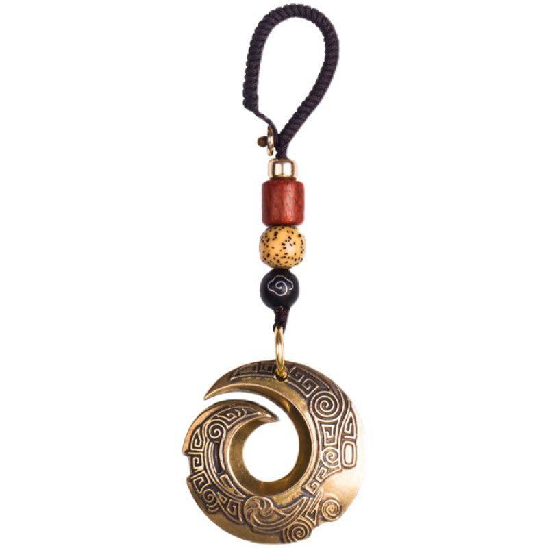 黄铜钥匙扣挂件汽车钥匙链装饰品个性古风创,淘宝优惠券,粉丝福利购,淘宝优惠卷