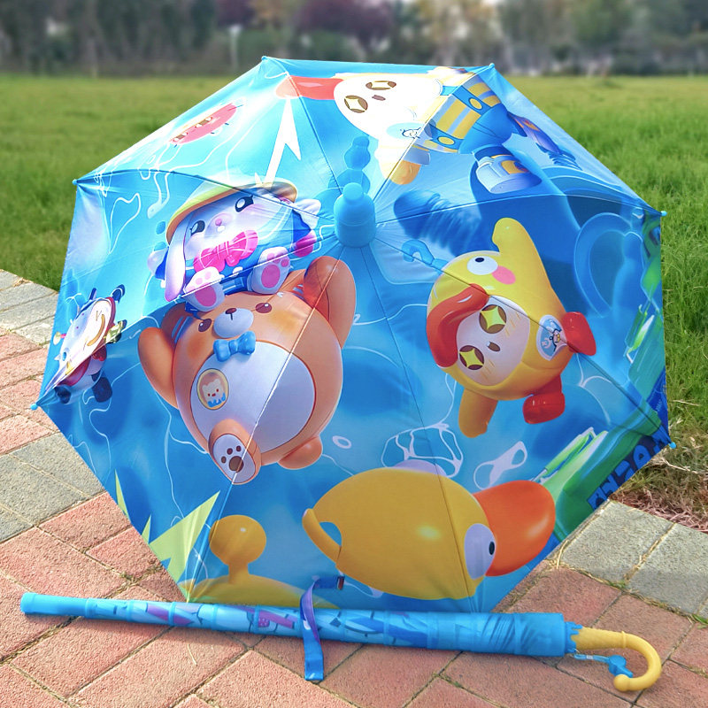 儿童雨伞奥特曼布莱泽男孩女孩黑胶耐用加厚晴雨两用上学专用雨伞,淘宝优惠券,粉丝福利购,淘宝优惠卷