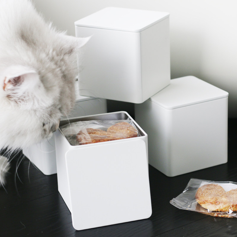 白色马口铁盒包装盒 爱心酥曲奇饼干巧克力伴手甜品点心铁罐盒,淘宝优惠券,粉丝福利购,淘宝优惠卷