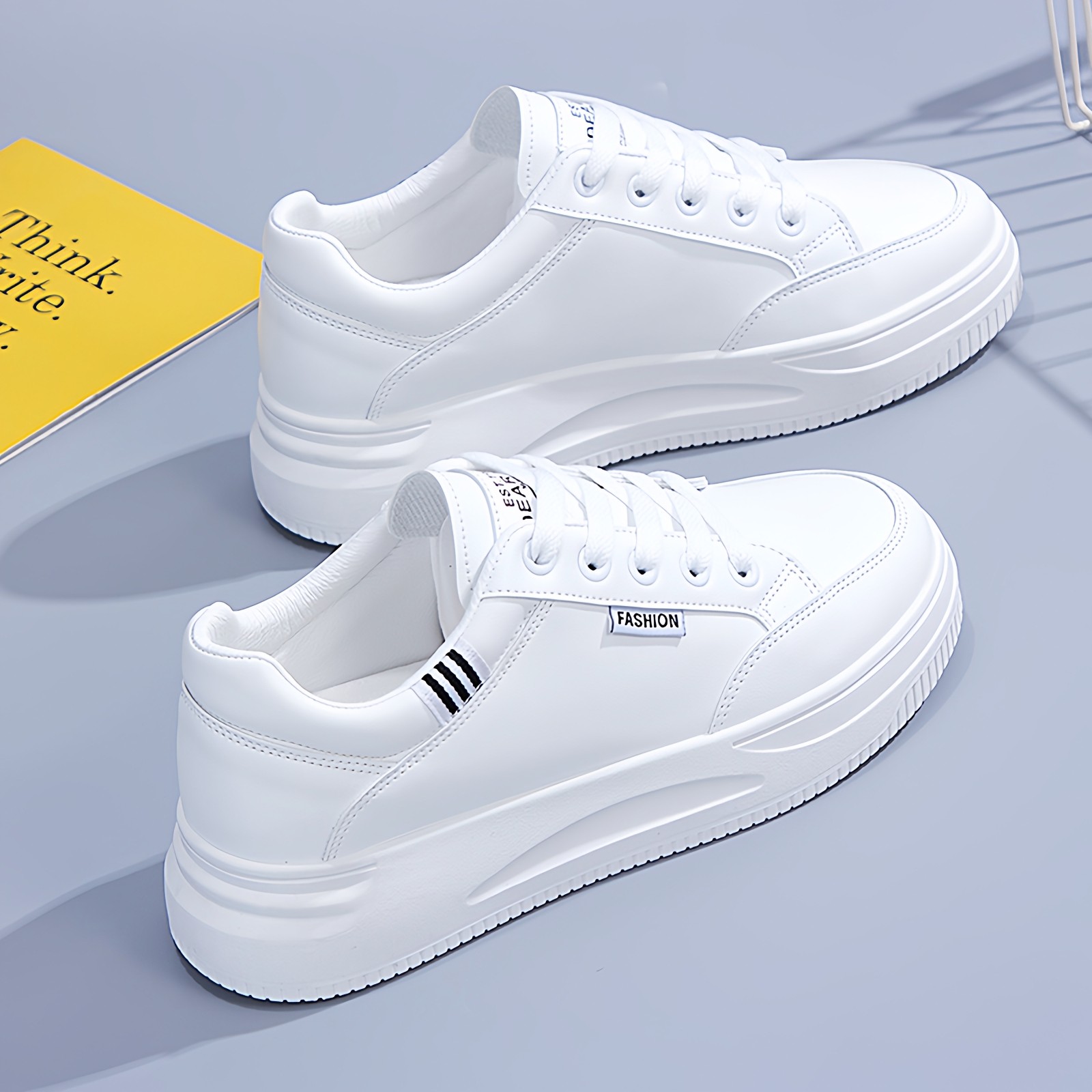 小白鞋女2026爆款春季新款学生潮厚底休闲鞋松糕运动女鞋百搭板鞋,淘宝优惠券,粉丝福利购,淘宝优惠卷