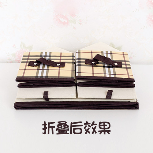 抽屉式布艺内衣收纳盒三合一宿舍放文胸内裤袜子的衣物收纳箱家用 - 图3