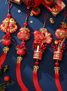 2026马年中国结客厅入户门挂件