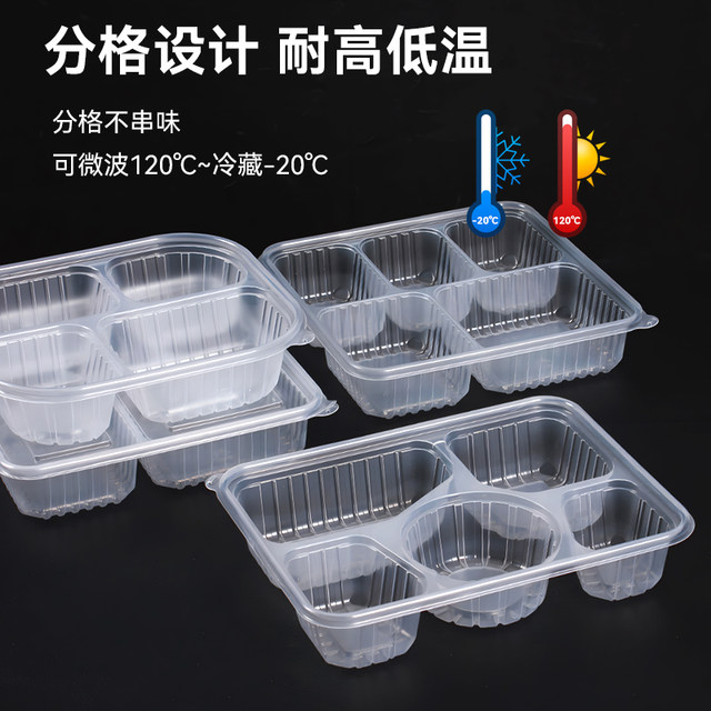 School group meal three, four and five compartment thickened lunch boxes wholesale