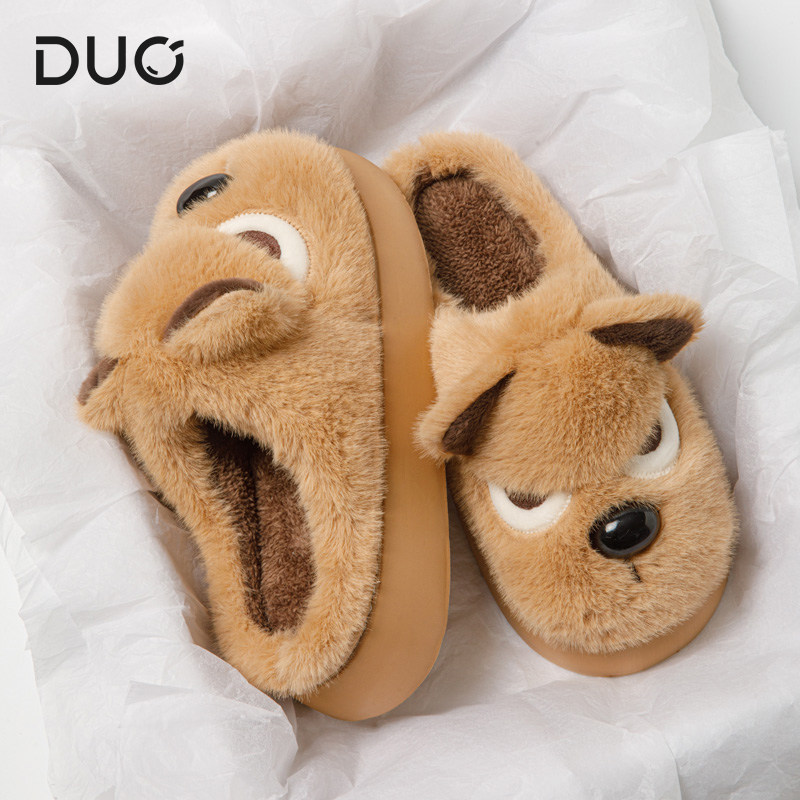 棉拖鞋女士秋冬季防滑保暖可爱毛绒居家2025新款室内加绒毛毛拖鞋,淘宝优惠券,粉丝福利购,淘宝优惠卷