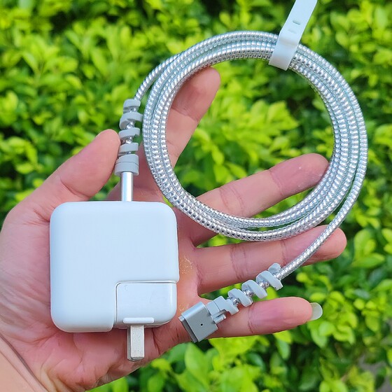 适用苹果Macbook pro笔记本电脑M5数据线保护套30W 70W电源壳绕绳