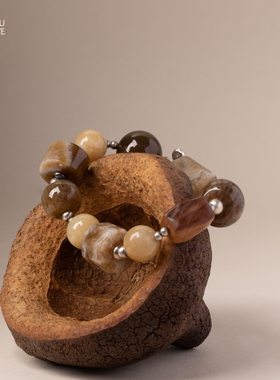 由子野天然和田糖玉轻奢小众手串