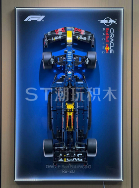 适用于乐高42206红牛RB20法拉利42207F1积木上墙相框收纳展示板