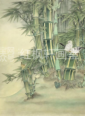 国画花鸟工笔画白描底稿熟宣纸纯手绘线描稿可直接上色客厅装饰画