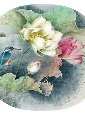 有步骤花鸟工笔画白描底稿